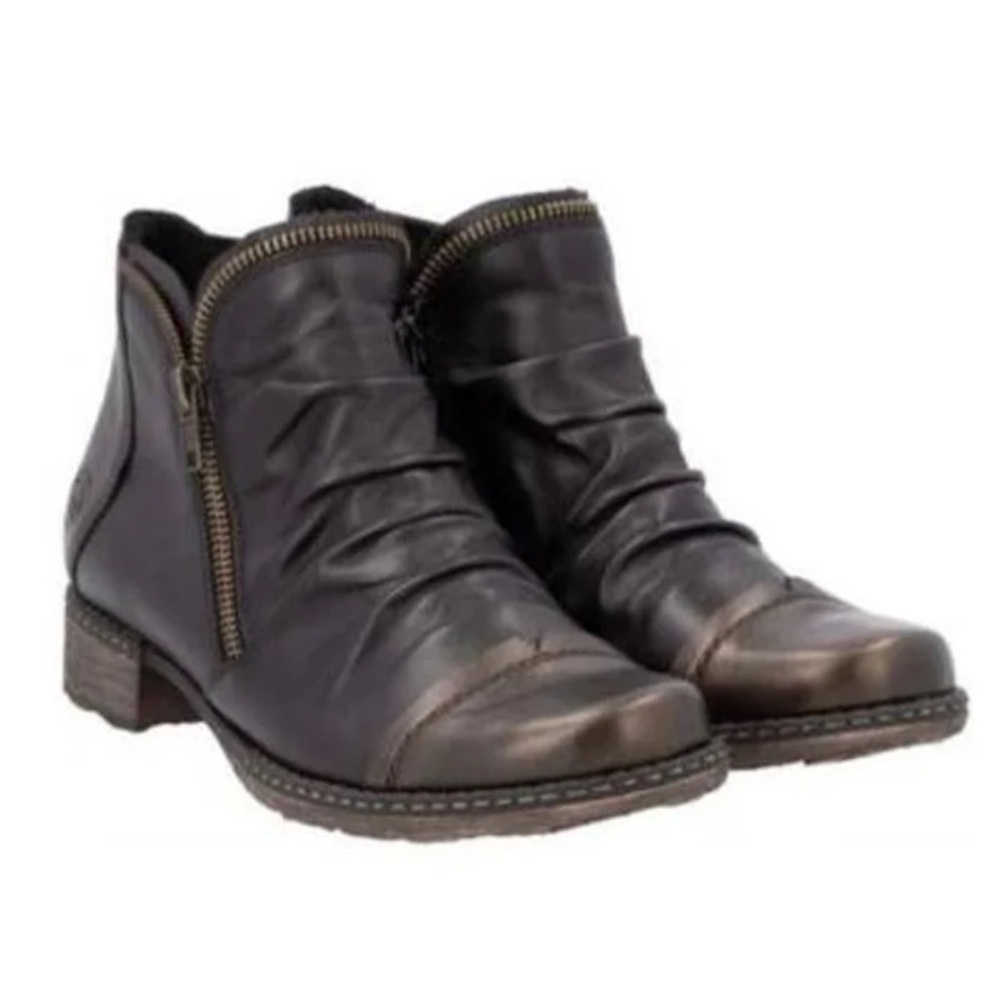 Remonte Chandra 80 Women's Leather Chelsea Ankle Boots size 8 Block Heel new - Picture 4 of 13